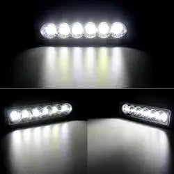 Car Work Light 6LED DRL Spotlight High Bright Waterproof Cars Offroad Truck Universal Night Safety Driving Headlight Accessories