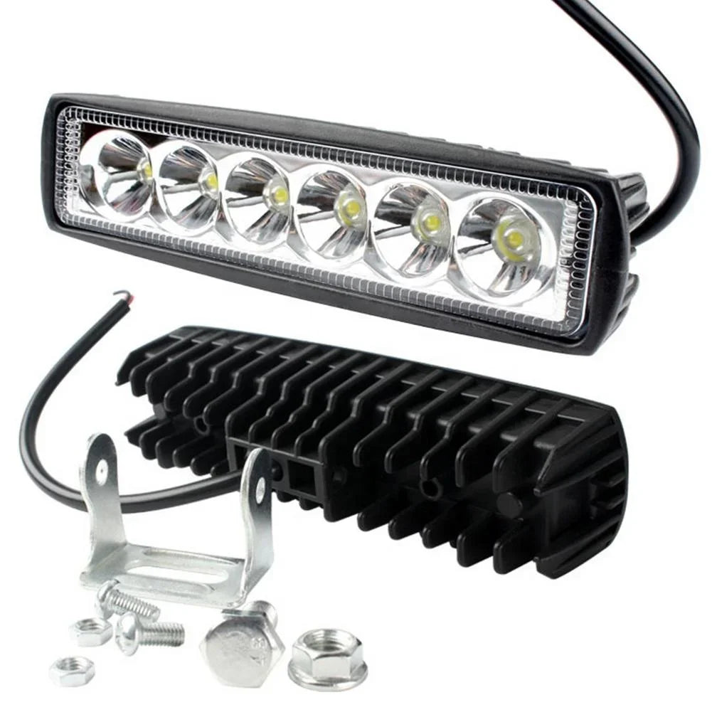 Car Work Light 6LED DRL Spotlight High Bright Waterproof Cars Offroad Truck Universal Night Safety Driving Headlight Accessories